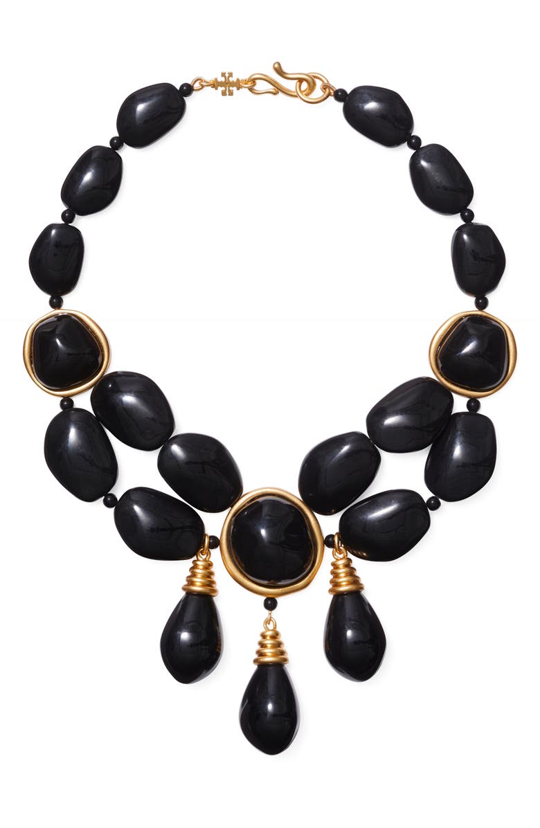 Tory Burch Bib Necklace, Main, color, 