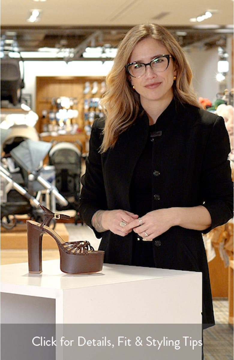 Tara Platform Ankle Strap Sandal, sales video thumbnail