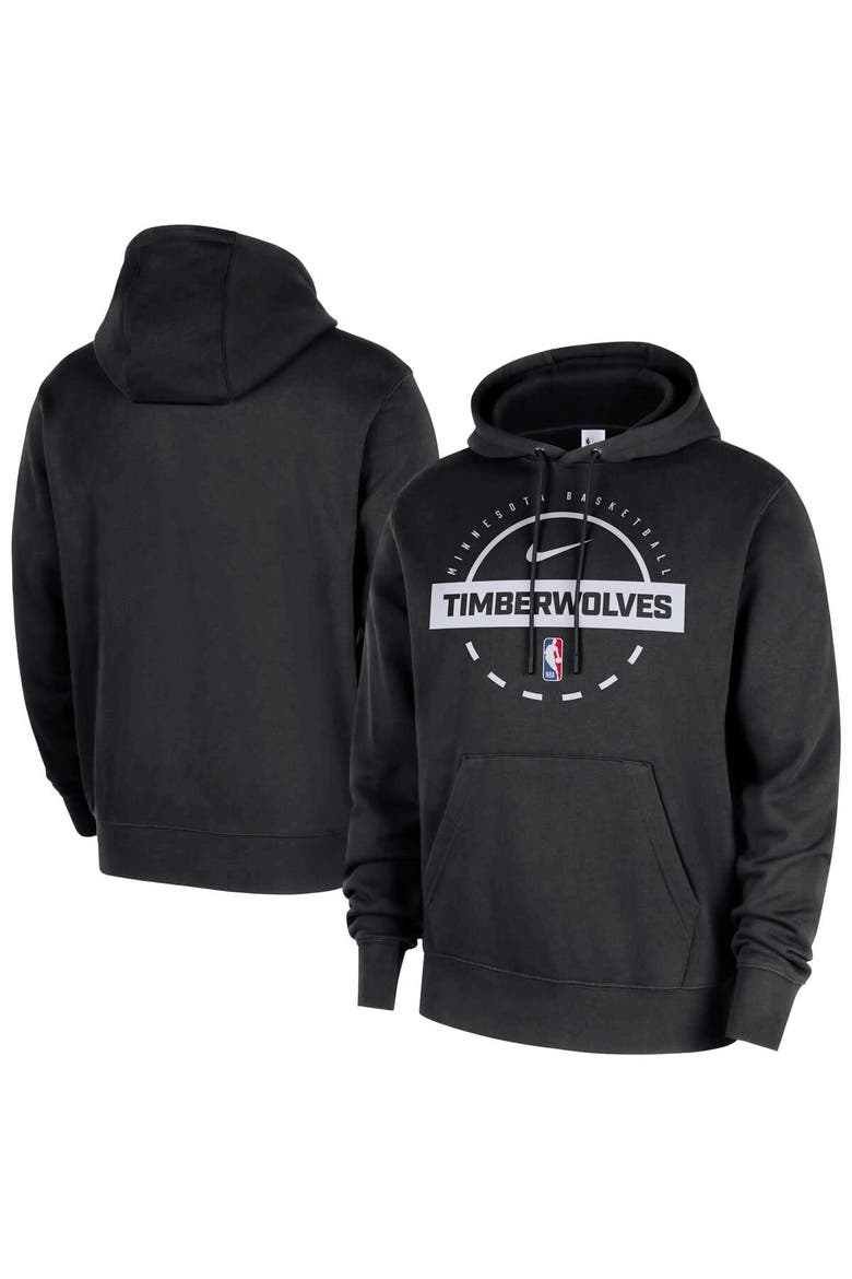 Men's Nike Black Minnesota Timberwolves 2025/26 Authentic Practice Club Pullover Hoodie, Main, color, Black