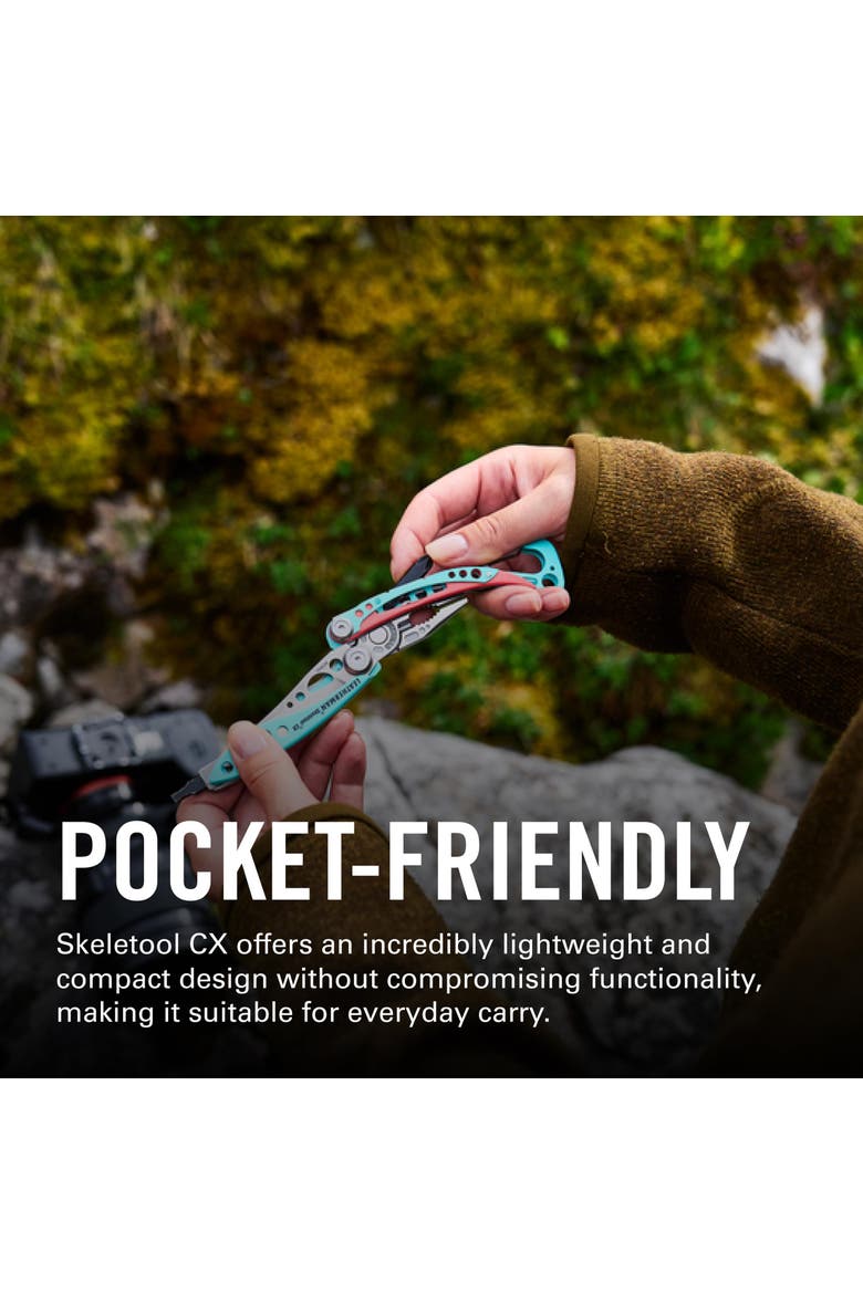 Skeletool CX, 7-in-1 Lightweight, Minimalist Multi-Tool for Everyday Carry (EDC), Home, Garden & Outdoors, Alternate, color, Paradise Blue