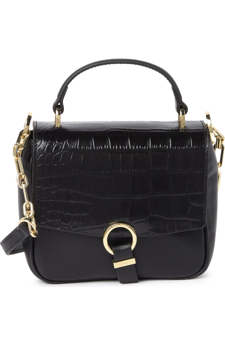 Ted Baker London Loop & Tab Grainy Mini Crossbody, Main, color,