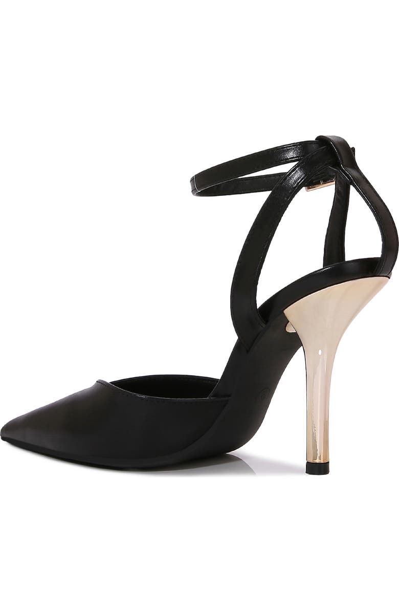 BERNESS <p>Clarissa Faux Leather D'Orsay Pump (Women)</p>, Alternate, color, Black