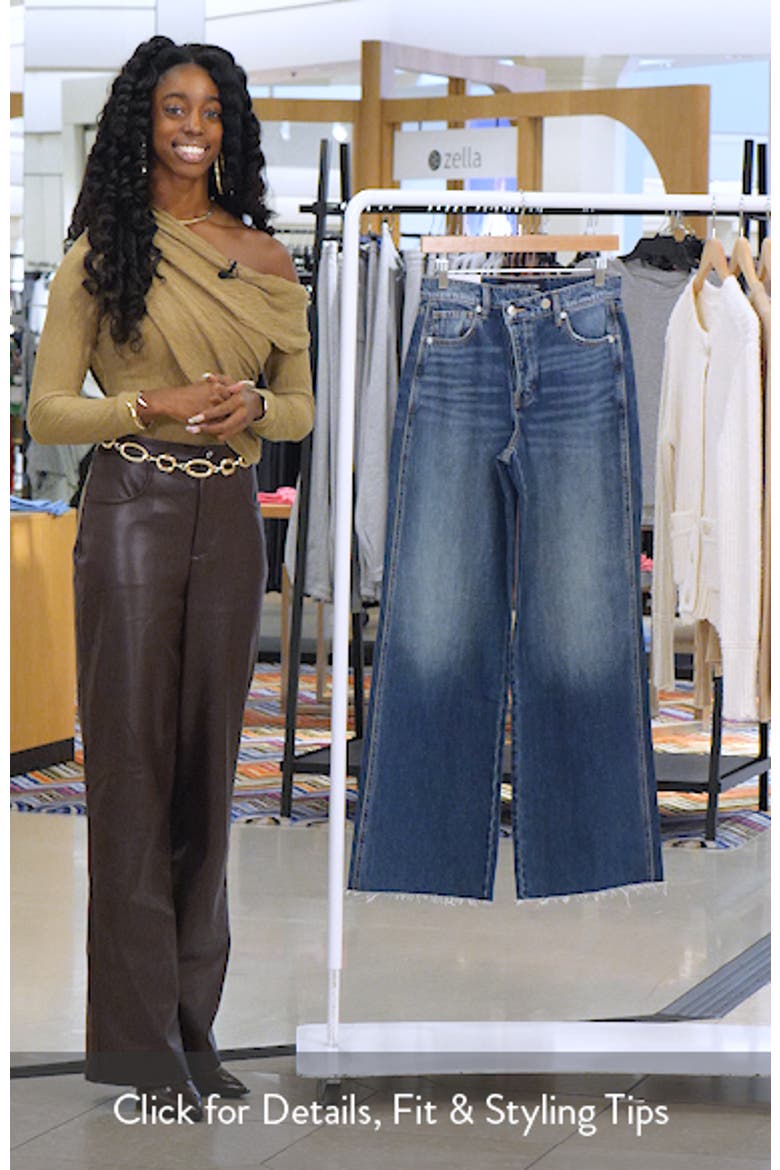 Taylor High Waist Ankle Wide Leg Jeans video