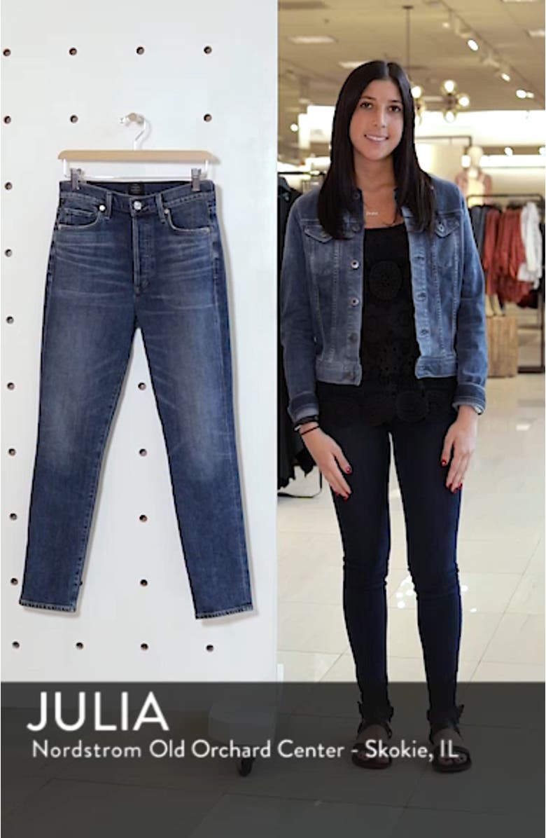 Olivia High Waist Ankle Slim Jeans, sales video thumbnail