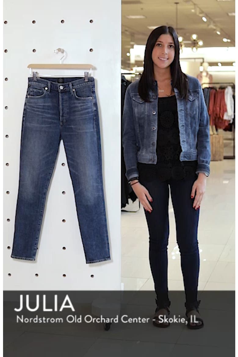 Olivia High Waist Ankle Slim Jeans video