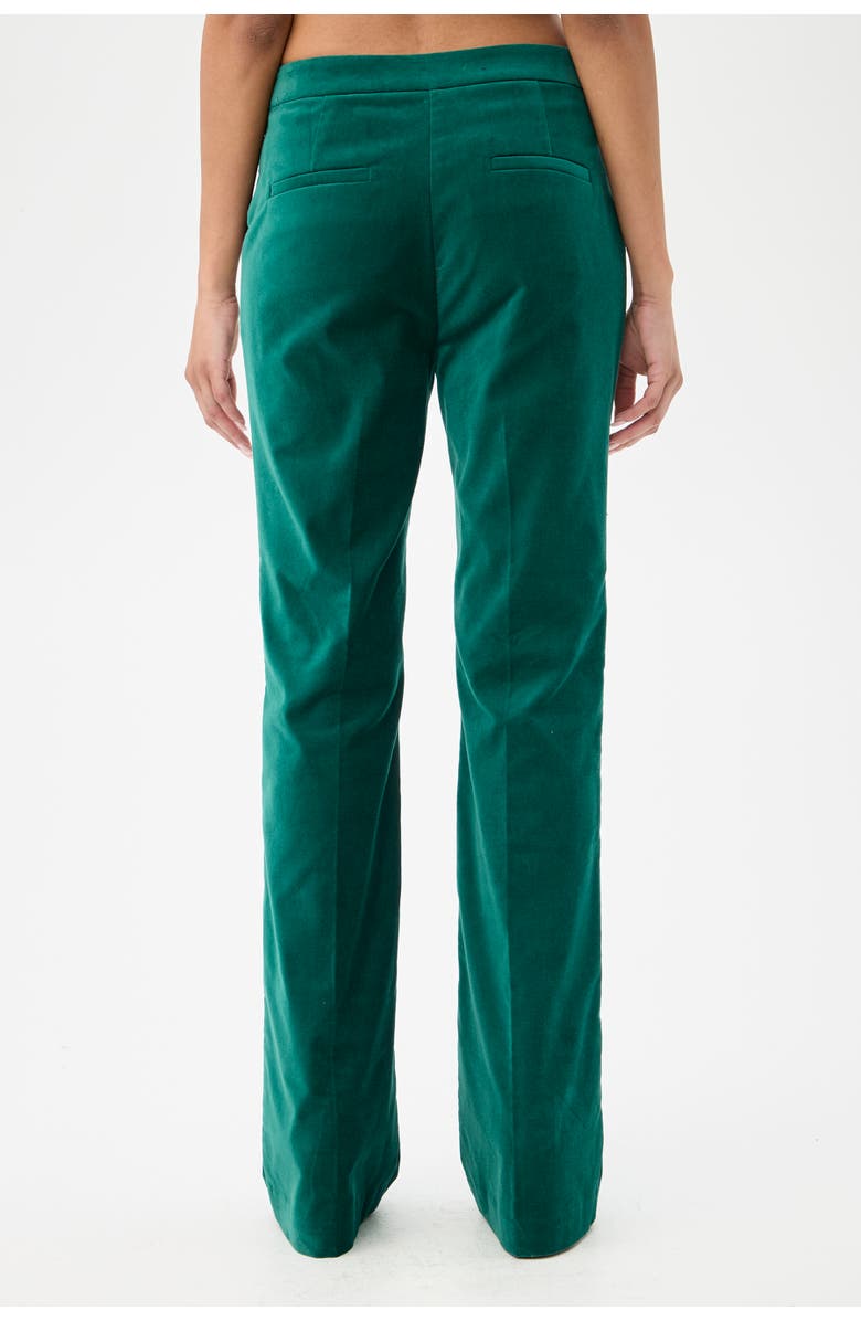 Trina Turk Westport Velvet Wide Leg Pant, Alternate, color, Opulent Ivy