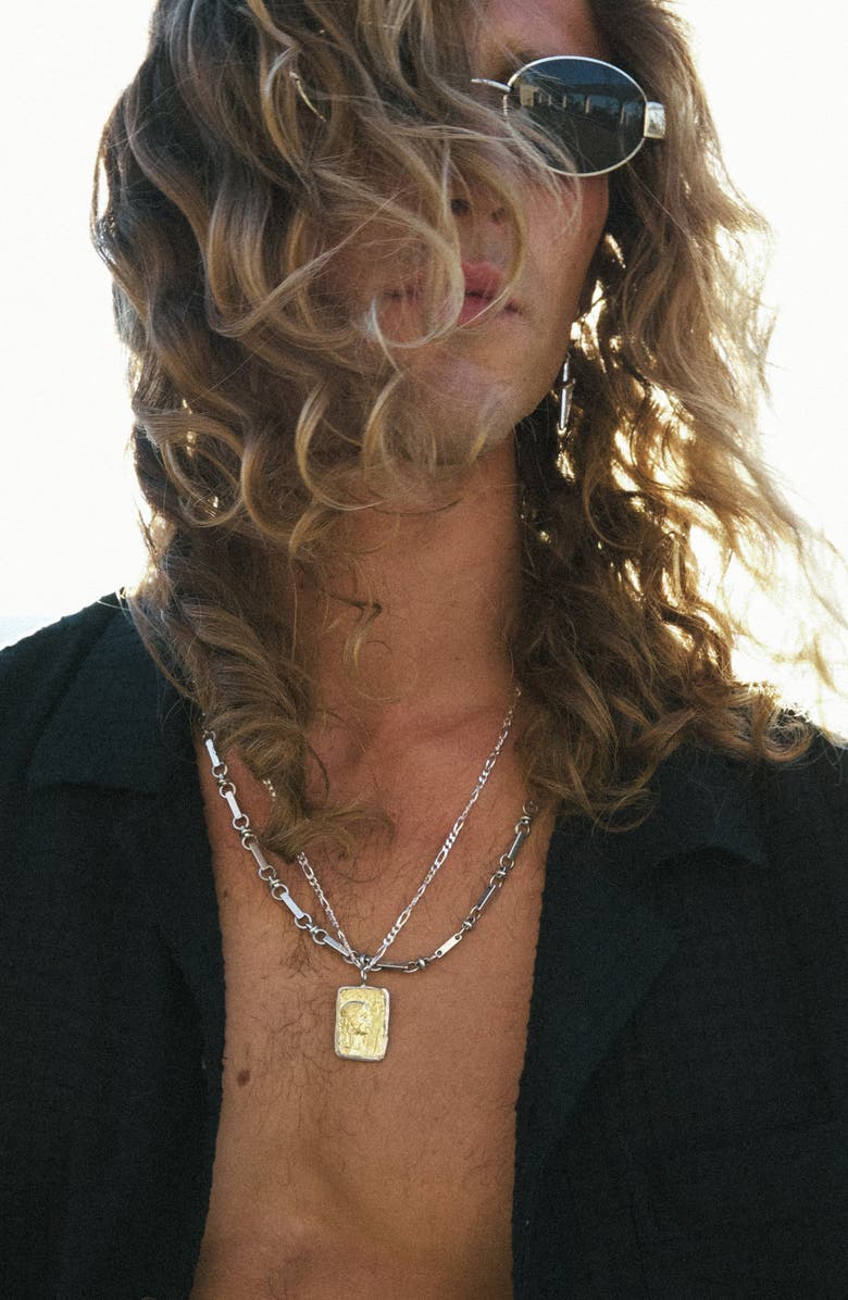 Child of Wild Rhapsody Link Chain Necklace, Alternate, color, Silver