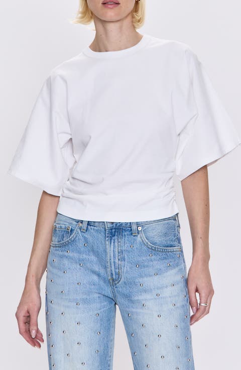 Veronica Drop Shoulder Cotton T-Shirt