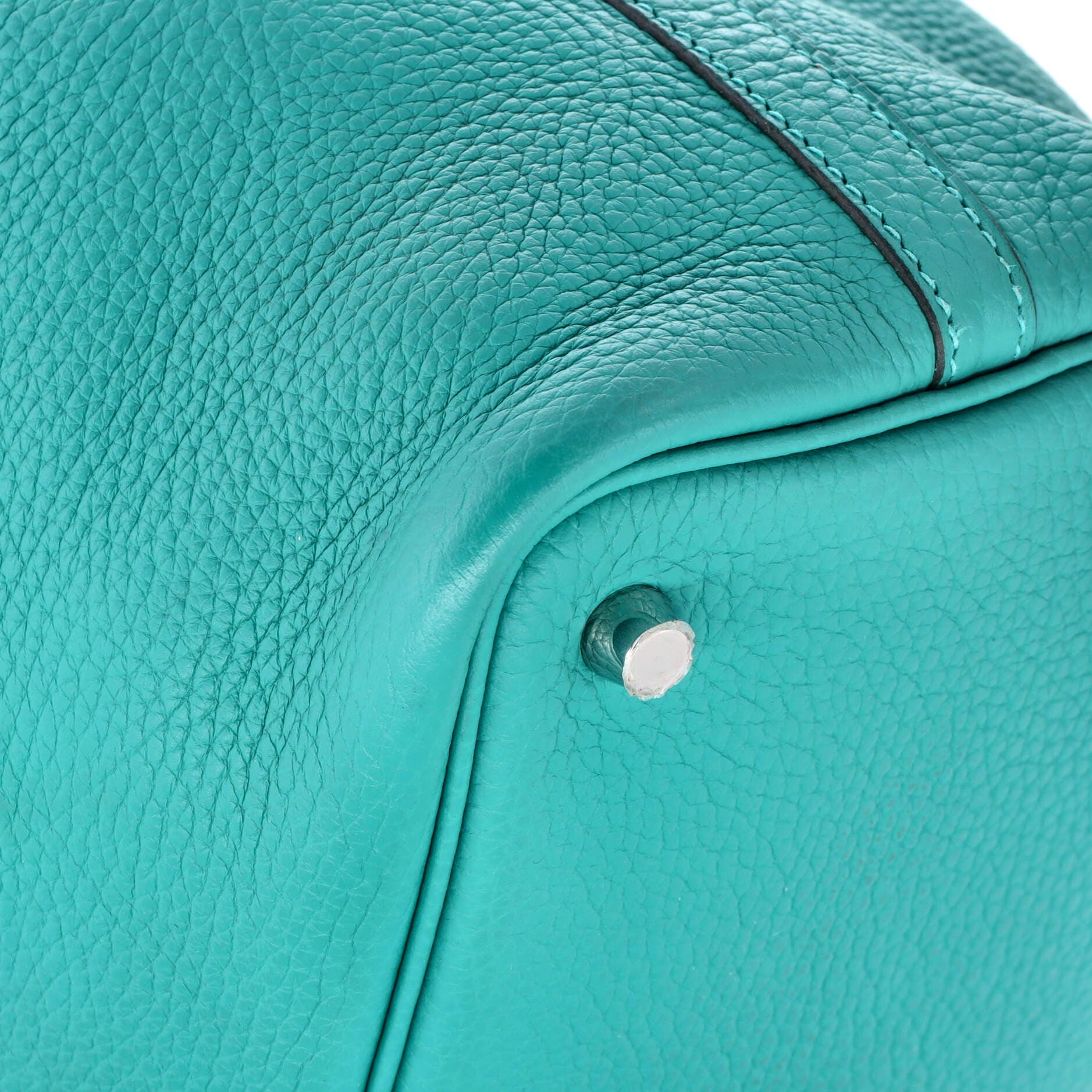 Pre-Owned Hermes Picotin Lock Bag Clemence PM, Alternate, color, Vert Verone