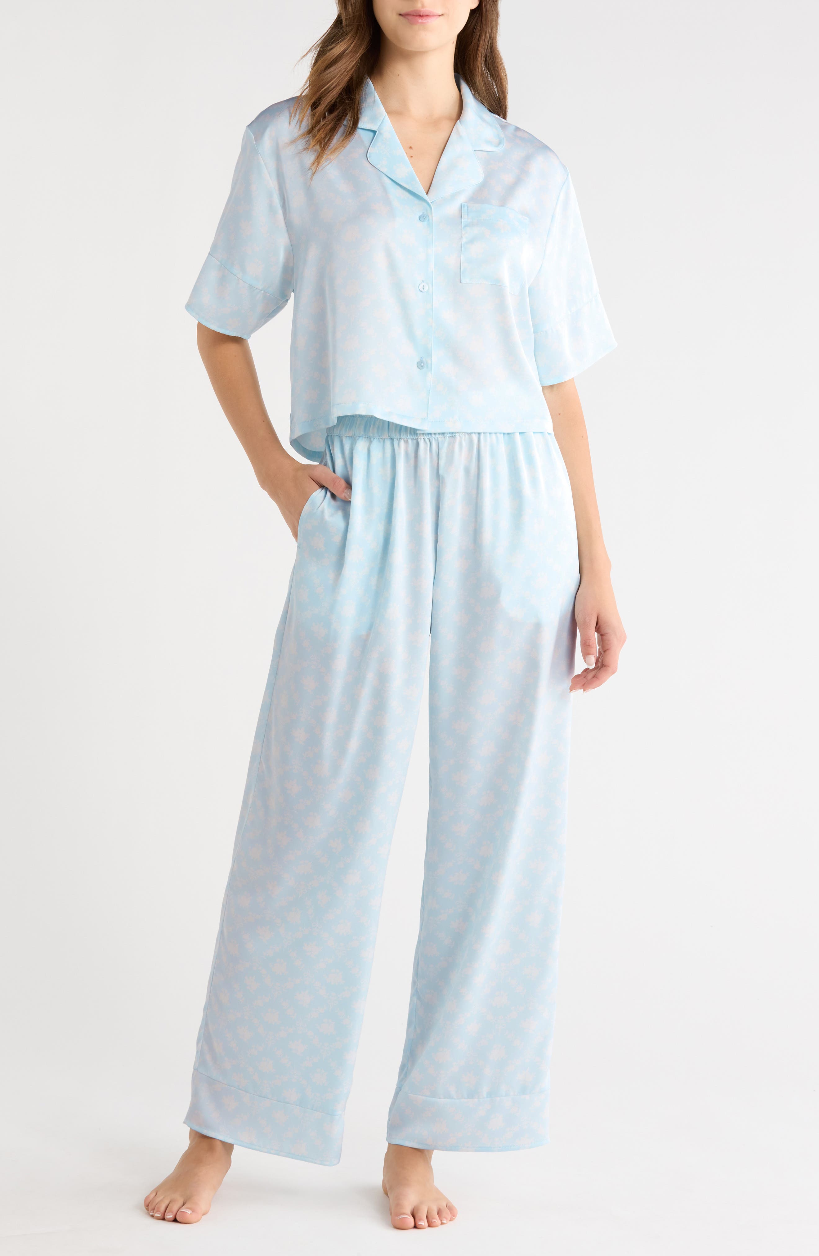 BLUE- IVORY COSETTE FLORAL