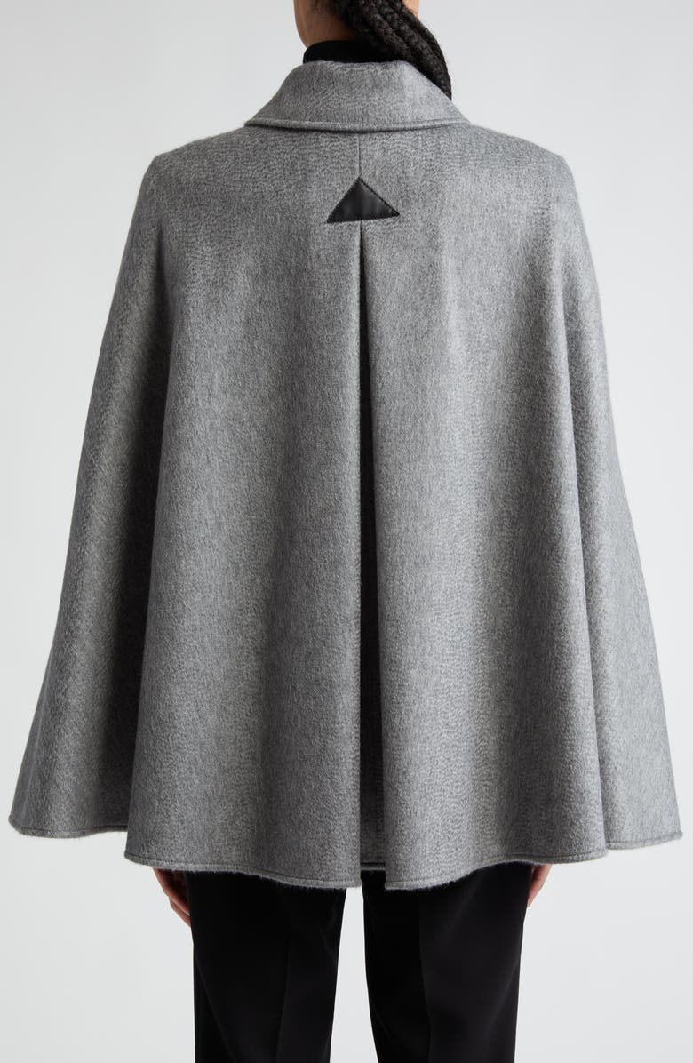 Max Mara Obliqua Double Face Wool & Cashmere Cape, Alternate, color, 