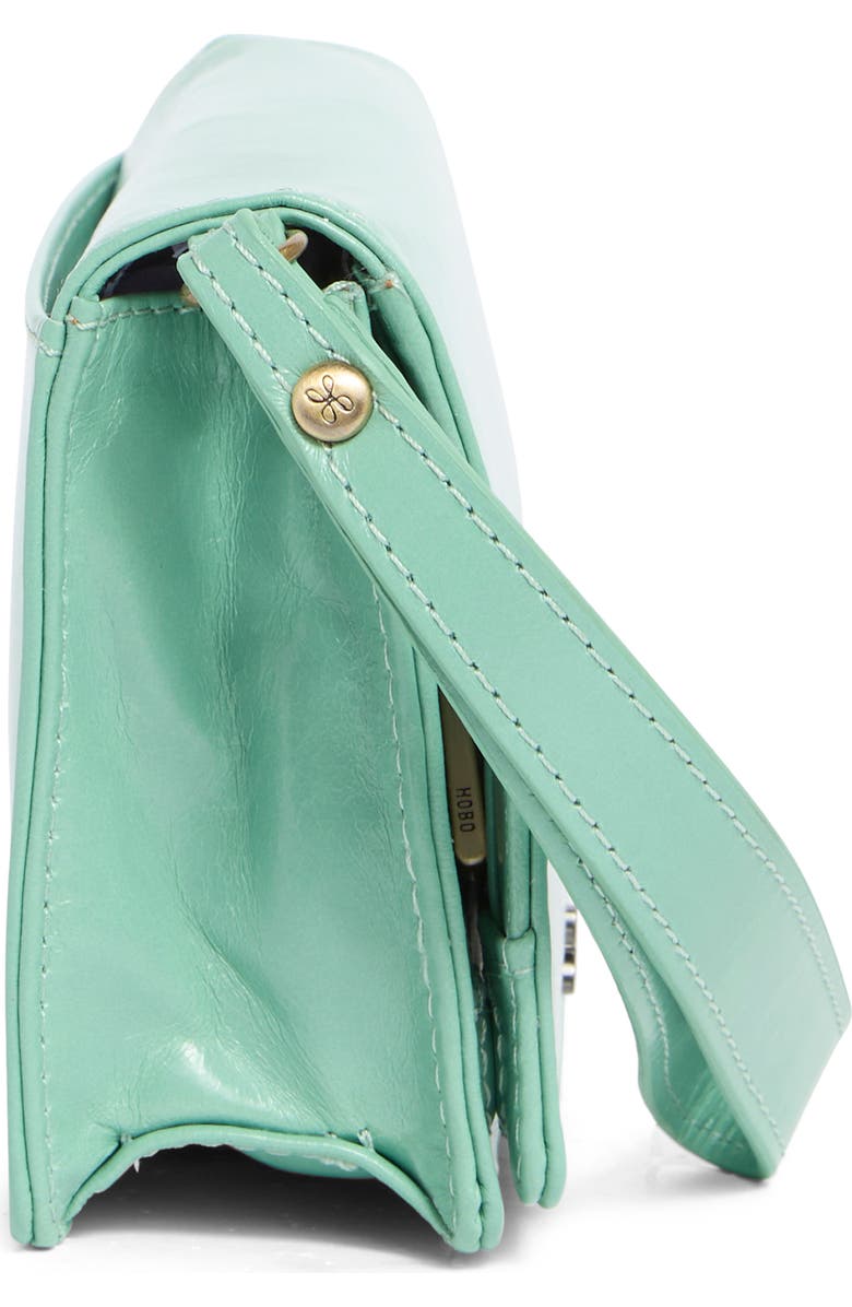 HOBO Jill Leather Wristlet, Alternate, color, Seaglass