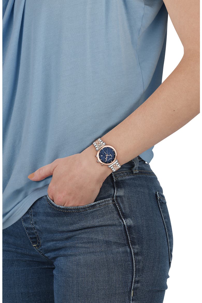 Ora Two-Tone Bracelet Watch, 40mm, Alternate, color, TWO TONE