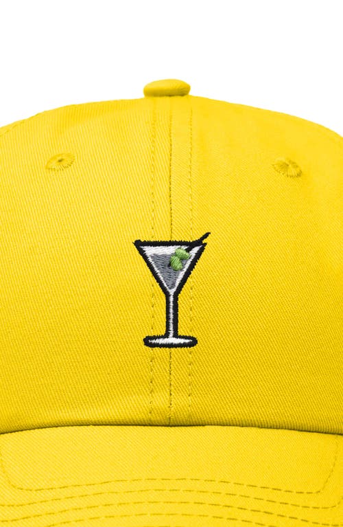 Dalix Martini Embroidered Casual Cap In Gold