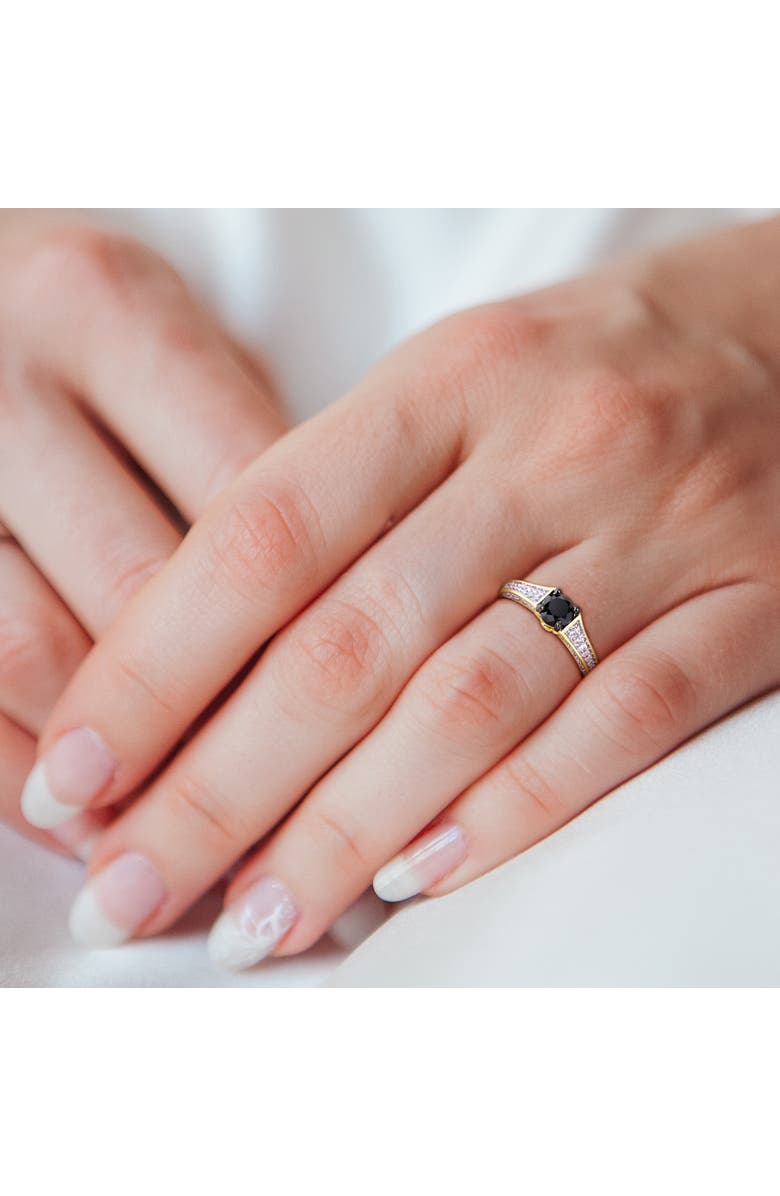 Julianna B. Black & White Diamond Engagement Ring 14k, Alternate, color, Diamond