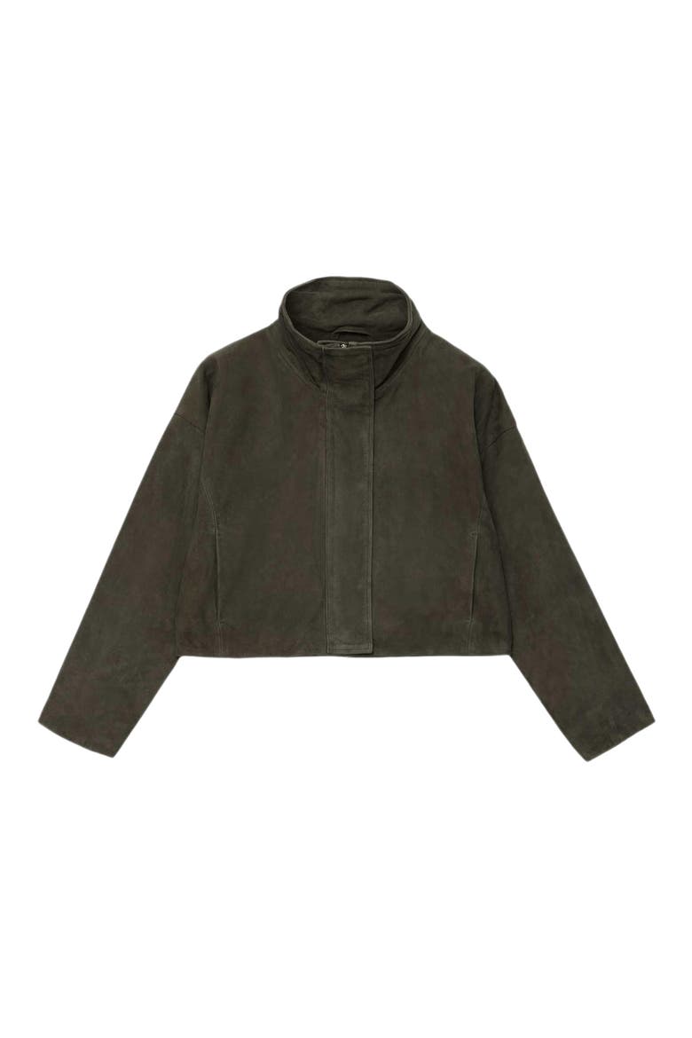 Ryder Suede Jacket, Alternate, color, KHAKI GREEN