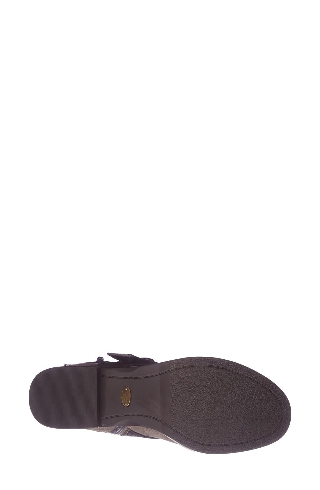 'Kai' Suede Moto Boot, Alternate, color, DARK MUSHROOM/ ASH
