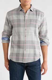 Canyon Beach Pebble Cay Flannel Button-Up Shirt