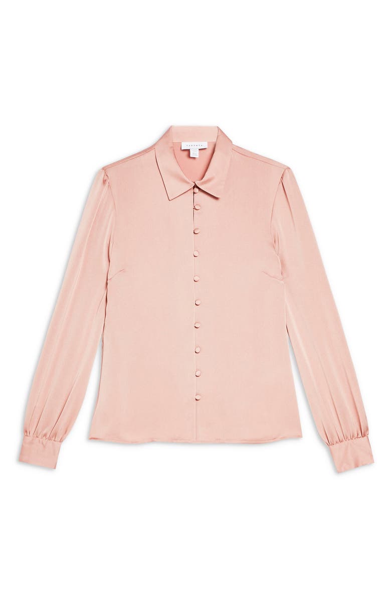 Topshop Rouleau Button Shirt, Alternate, color,