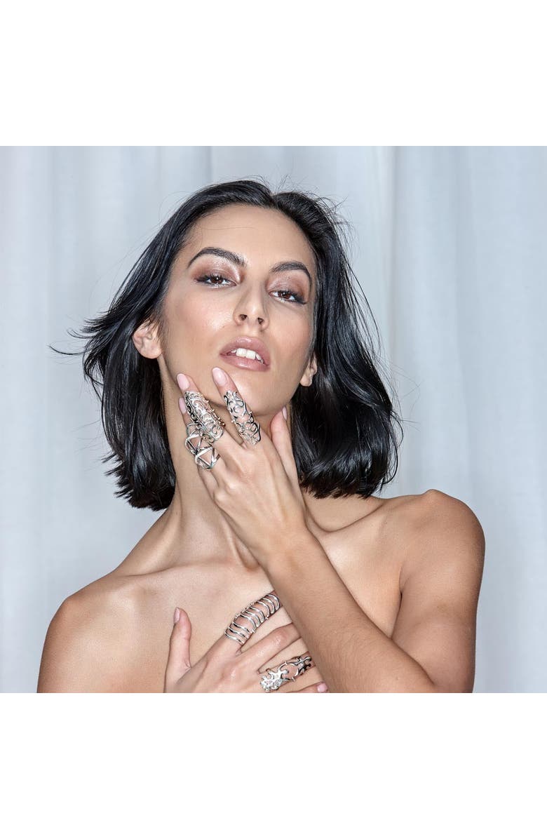 Lucy Quartermaine Elements Armour Ring, Alternate, color, Sterling Silver