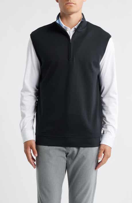 Scott Barber Pima Cotton Quarter Zip Vest