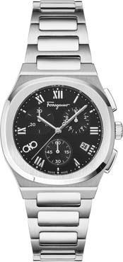 FERRAGAMO Elliptical Bracelet Strap Chronograph Watch, 38mm