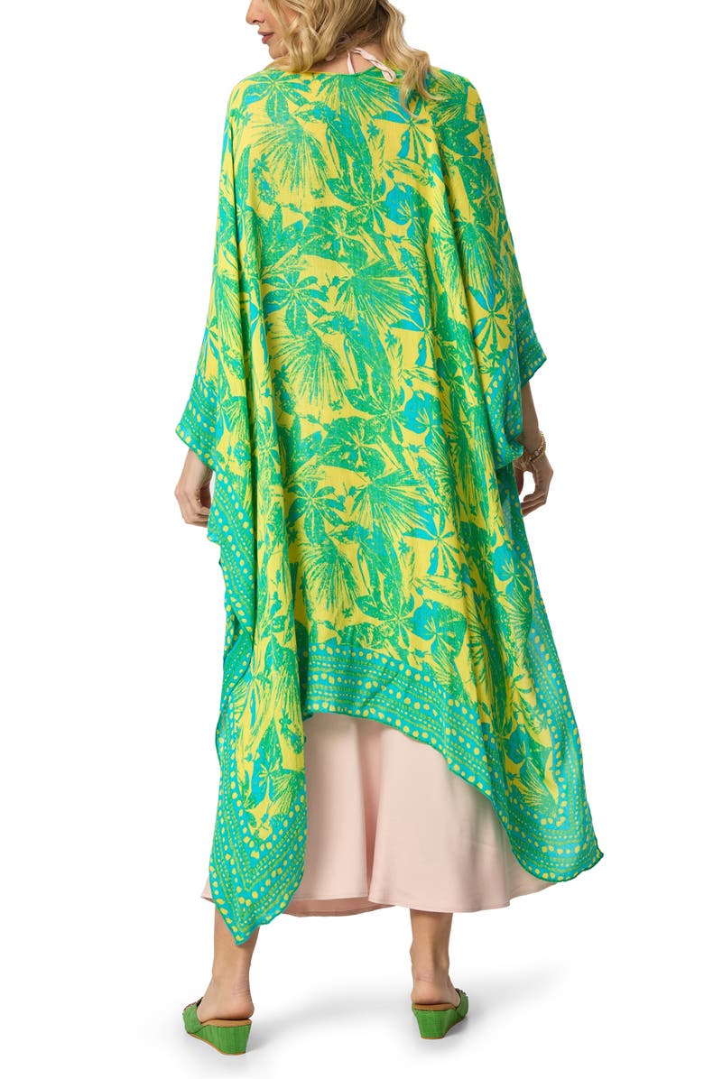 SAACHI Tropical Woodblock Short Duster, Alternate, color, Blue Combo