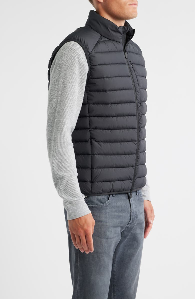 Save The Duck Rhus Water Resistant Puffer Vest, Alternate, color, Black