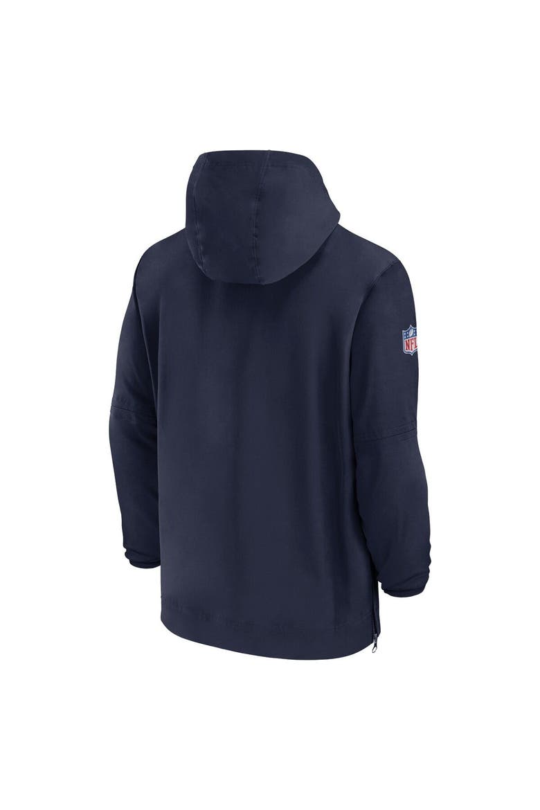 Men's Nike Navy Tennessee Titans Sideline Half-Zip Hoodie, Alternate, color, Navy