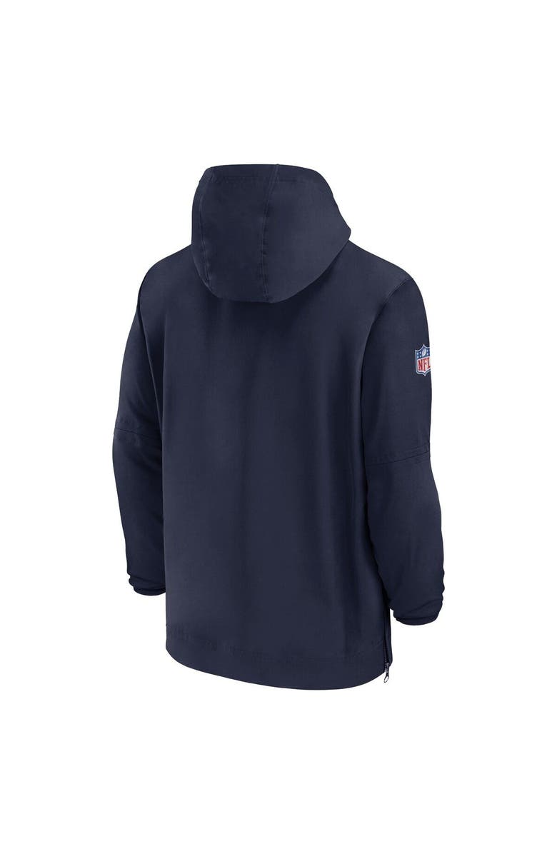 Nike Men's Nike Navy Tennessee Titans Sideline Half-Zip Hoodie, Alternate, color, Navy