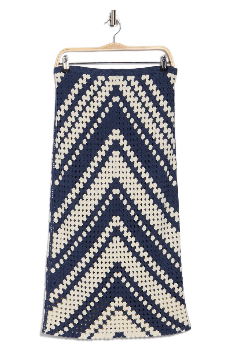 DR2 by Daniel Rainn Crochet Sweater Skirt, Alternate, color, P900 Blue