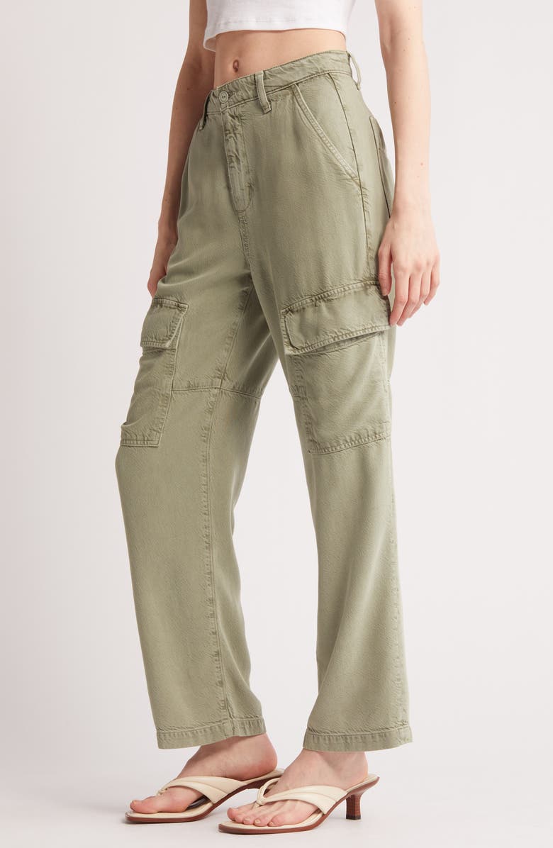 AG Knoxx High Waist Cargo Straight Leg Pants, Alternate, color, Sulfur Fresh Eucalyptus