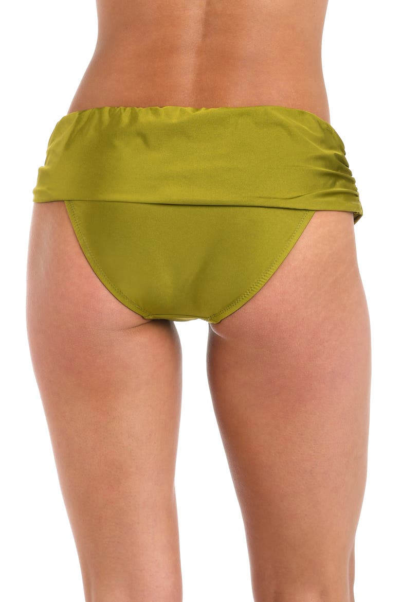 Solid Sash Hipster Bikini Bottoms, Alternate, color, OLIVE