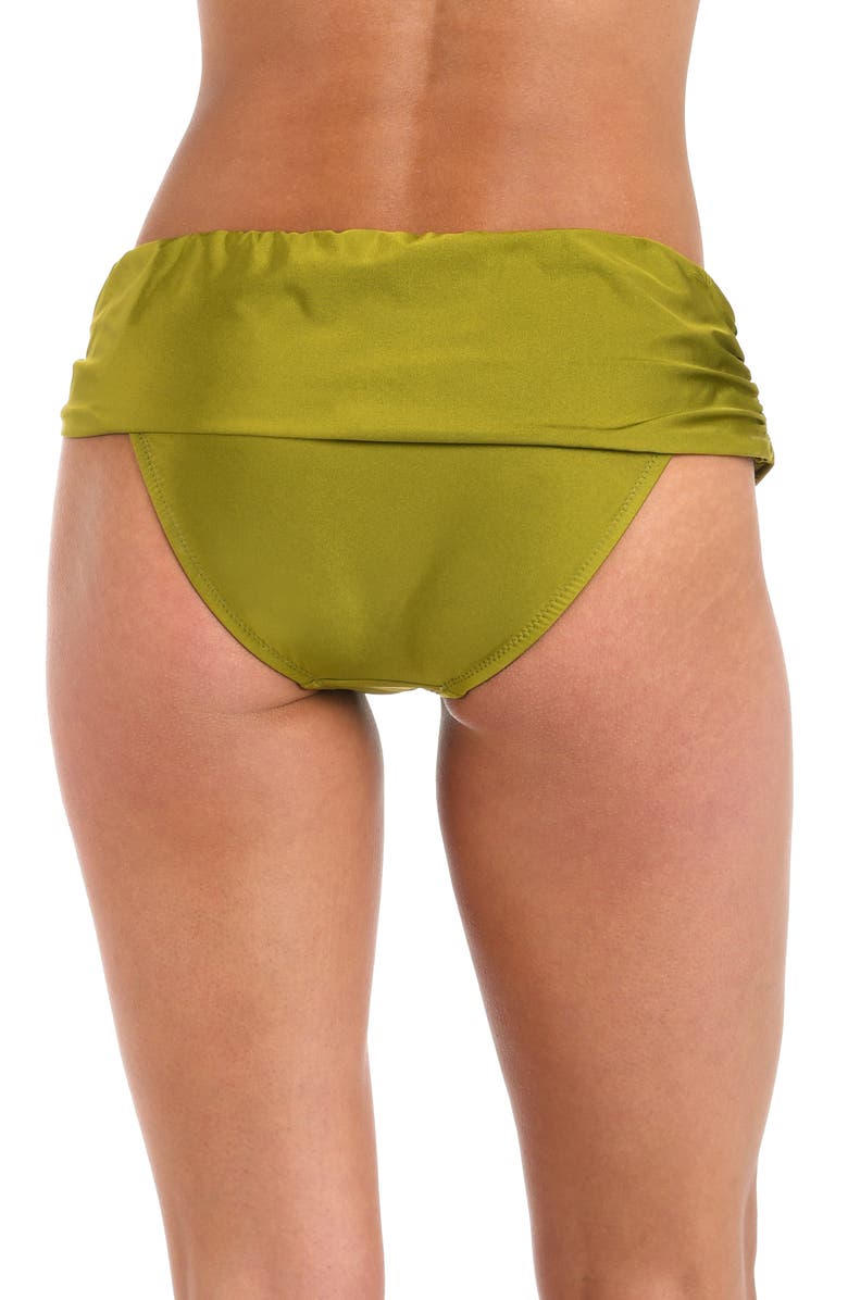 Sunshine 79 Solid Sash Hipster Bikini Bottoms, Alternate, color, Olive