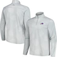 Tommy Bahama Men's Tommy Bahama Gray Buffalo Bills Delray Frond IslandZone Half-Zip Sweatshirt