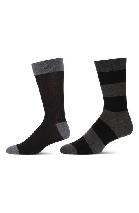 Assorted 2-Pack Crew Socks