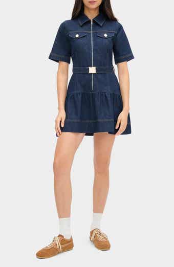 Amanda Belted Denim Dress