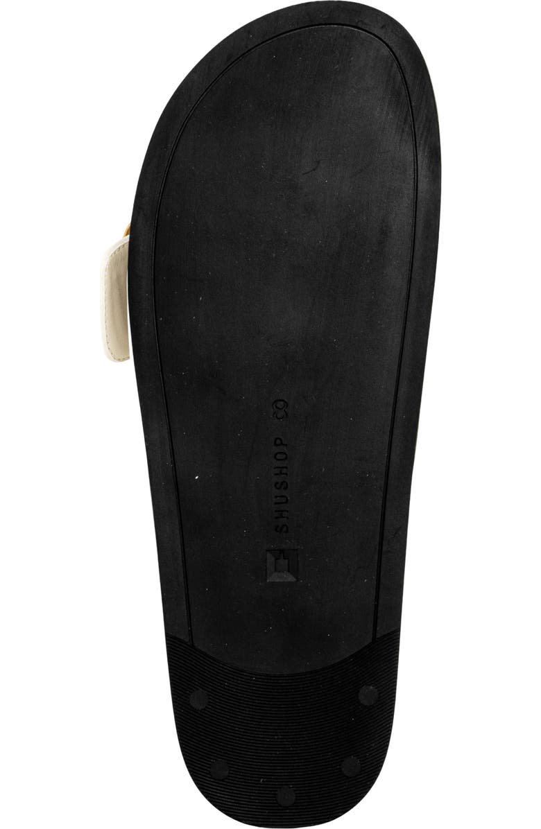 SHUSHOP Delphine Slide Sandal, Alternate, color, Black And White