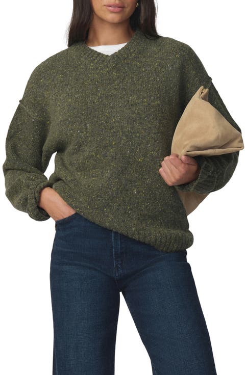 Cotton & Cashmere V-Neck Sweater