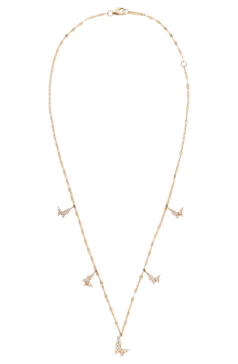 LANA Jewelry Butterfly Charm Necklace, Main, color,