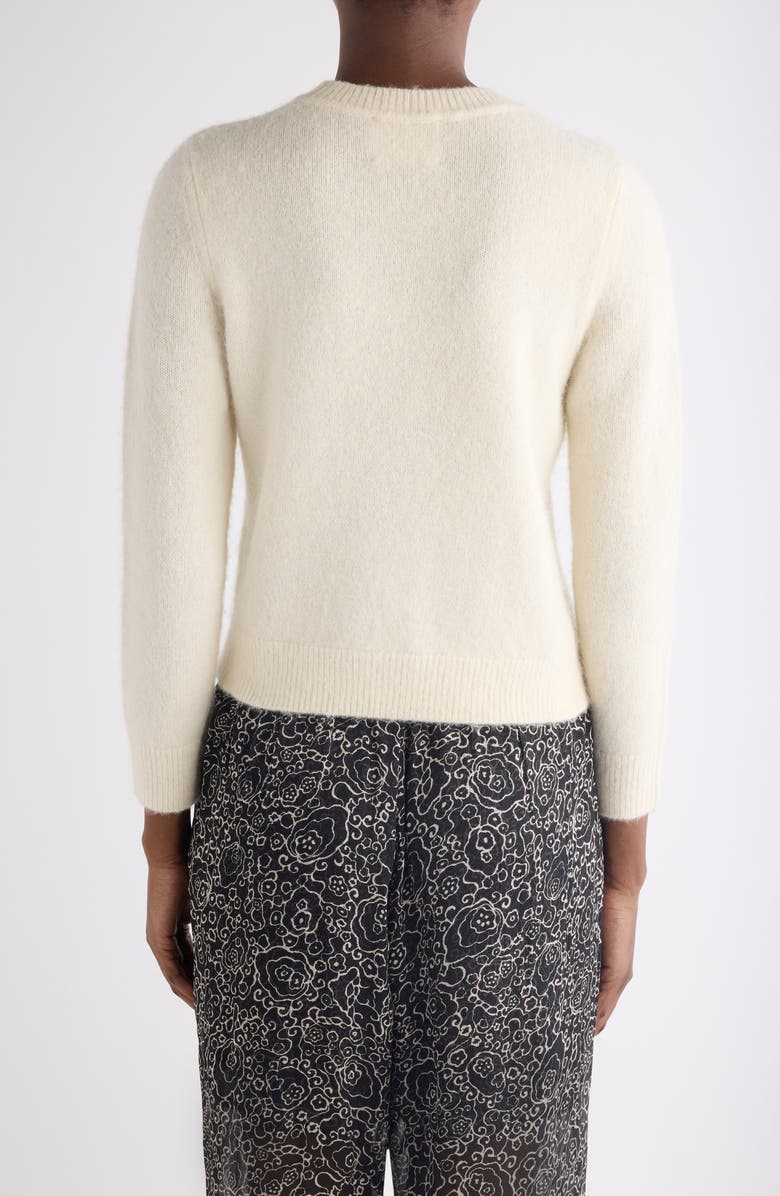 Isabel Marant Étoile Isadora Baby Alpaca Blend Sweater, Alternate, color, Ecru