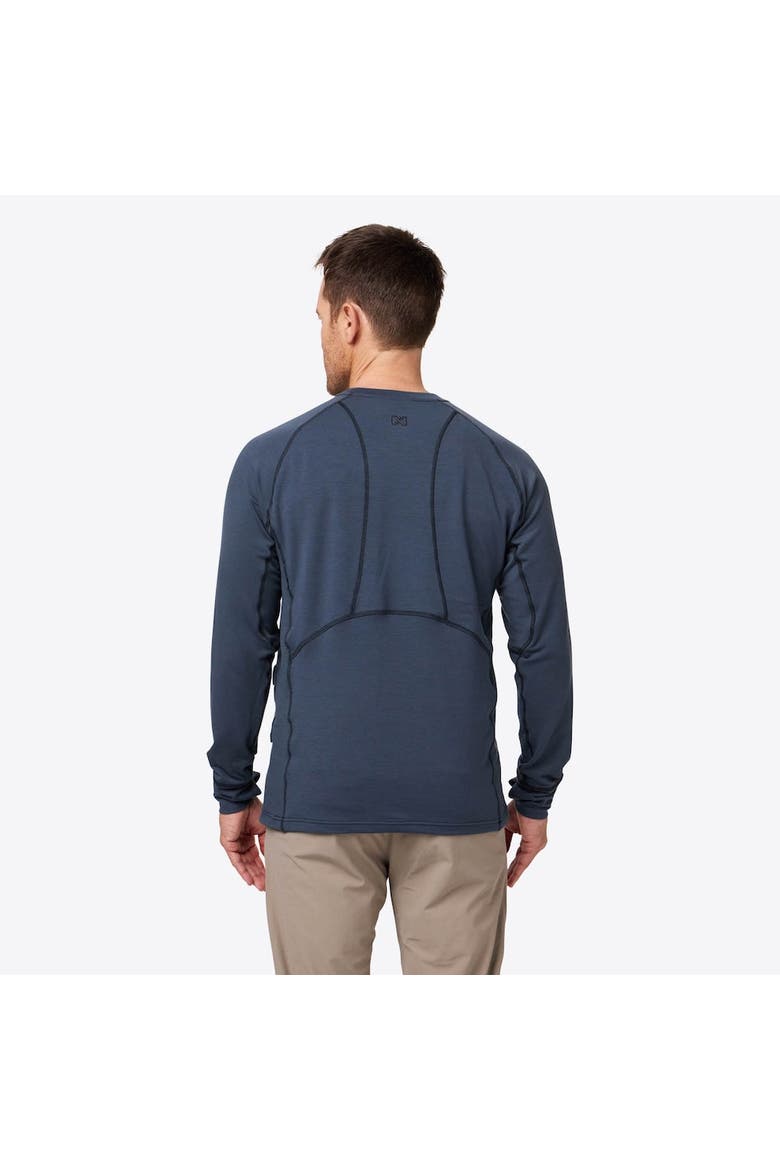 Baselite Heated Base Layer Shirt, Alternate, color, Arctic Blue
