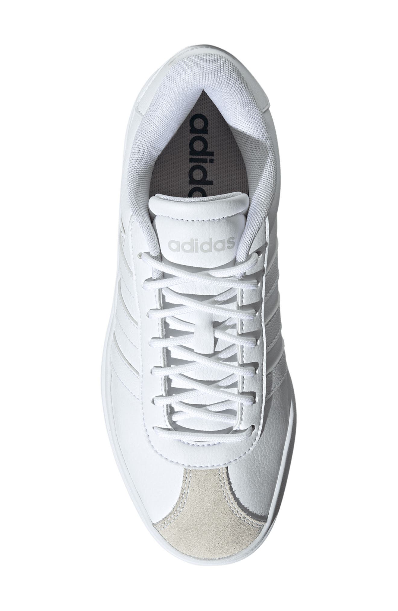 adidas VL Court Bold Platform Sneaker, Alternate, color, White/White/Crystal White