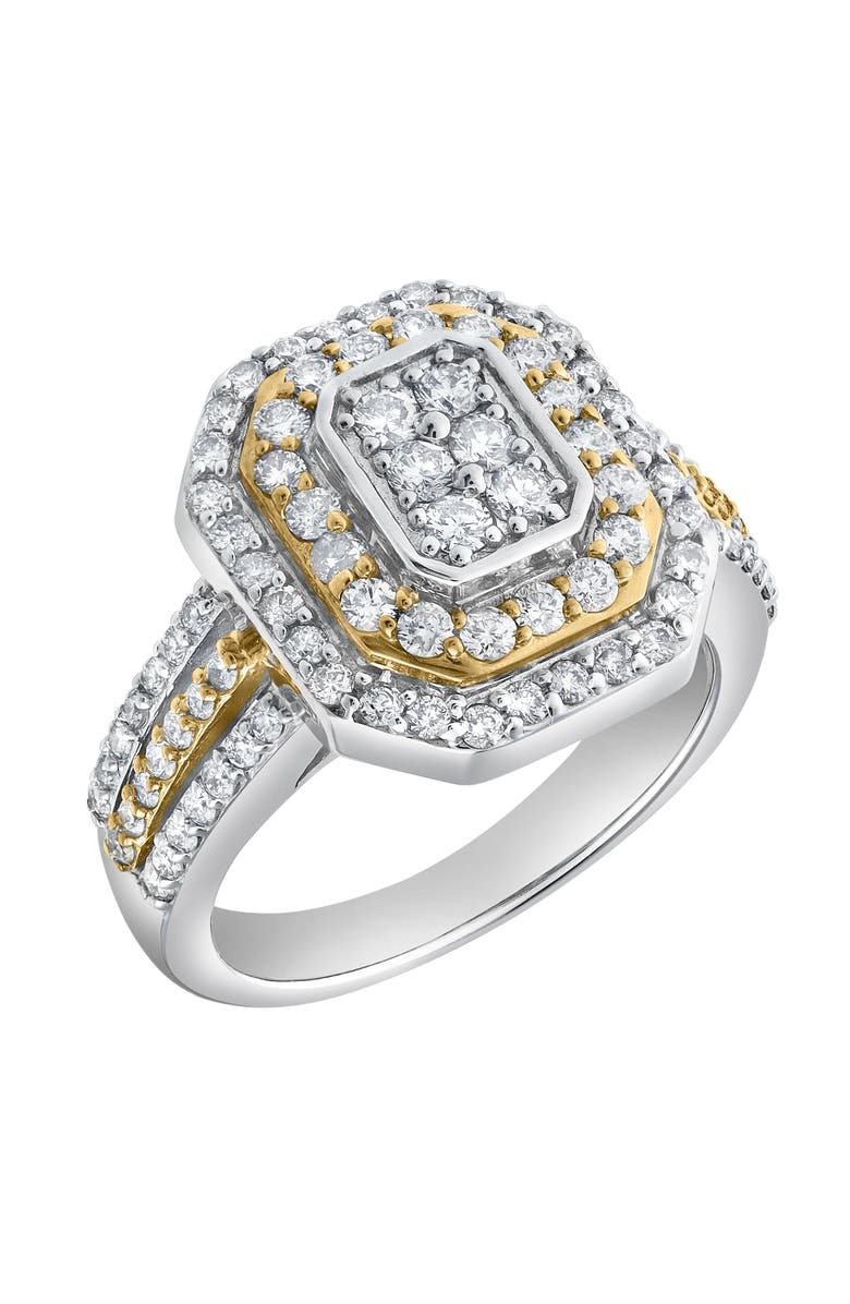 LuvMyJewelry Aurelia Crest 1.20 Ct  10K Gold Diamond Ring, Alternate, color, 10K White Gold