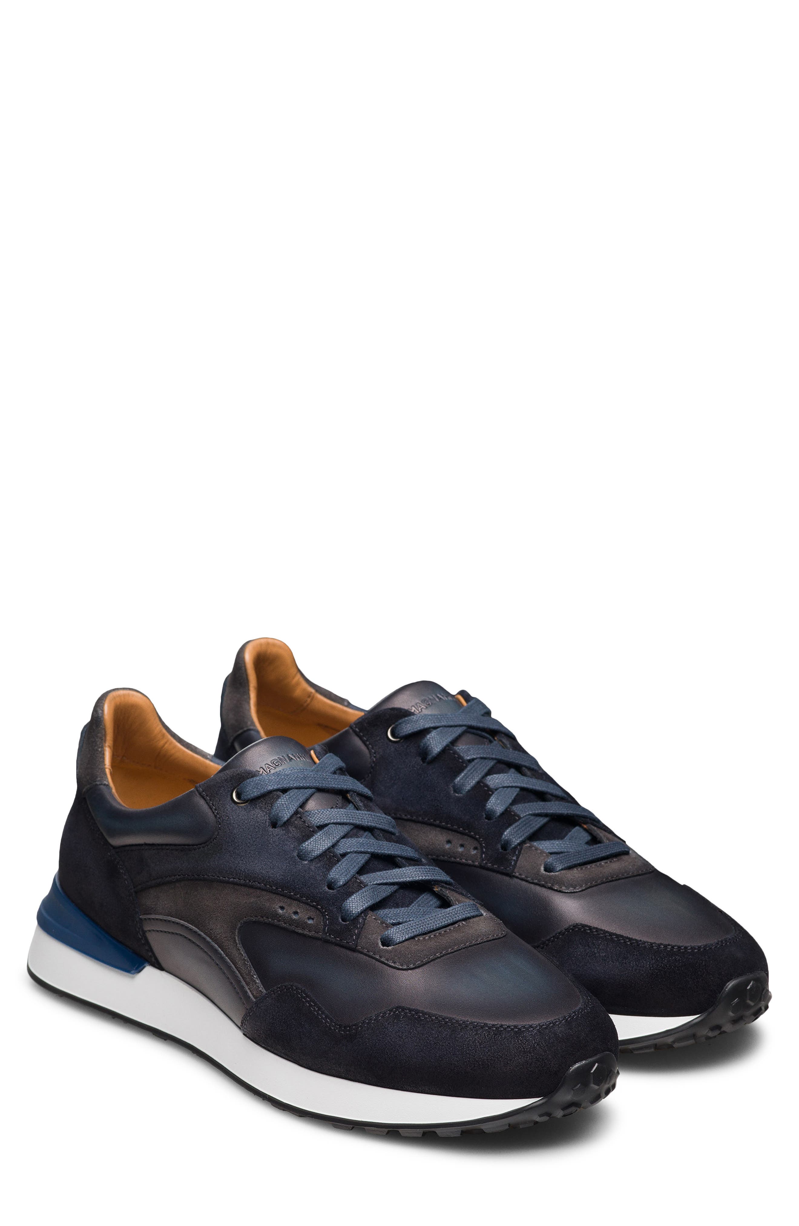 Simo Sneaker, Main, color, NAVY/ NAVY SUEDE
