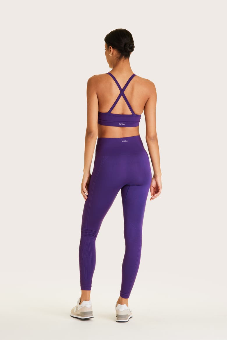Barre Seamless Tight, Alternate, color, Royal Purple