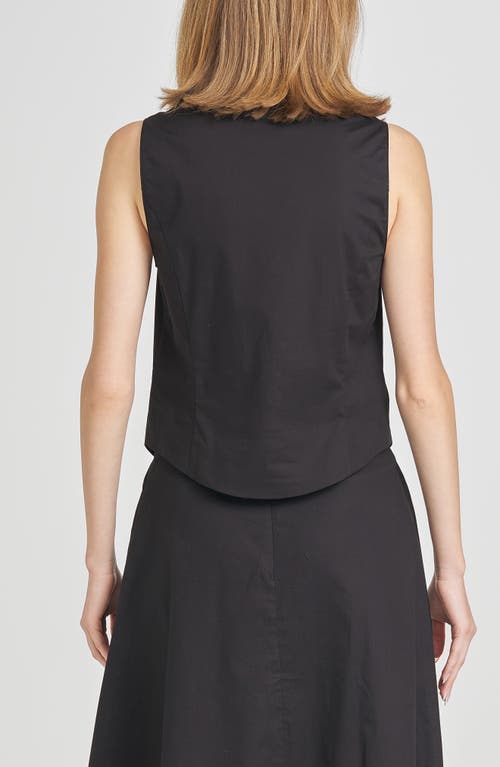 WAYF WAYF LILLY SLEEVELESS BUTTON-UP TOP 