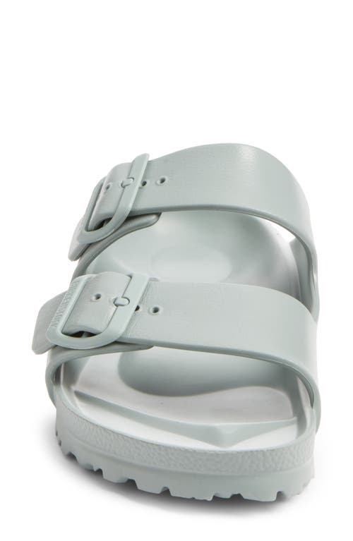 Birkenstock Women's Arizona Eva 1 Sandal In Metallic Silver In Pure Sage