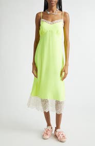 Simone Rocha Lace Trim Slipdress
