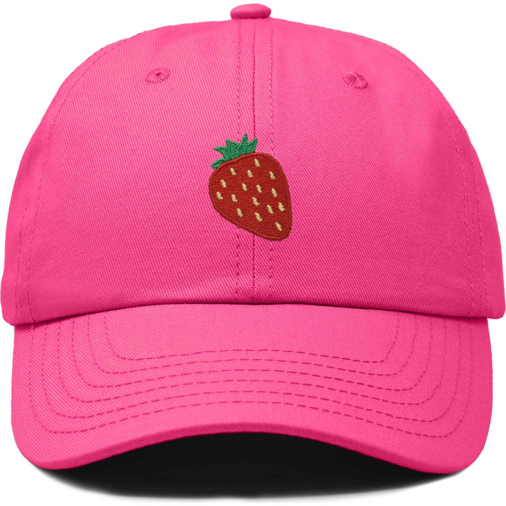 Dalix Strawberry Hat In Hot Pink